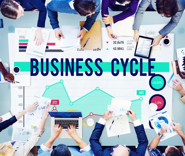 Business Cycle proces strategie Concept — Stockfoto