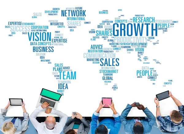 Growth Sales Vision Team Concept — Stock Photo, Image