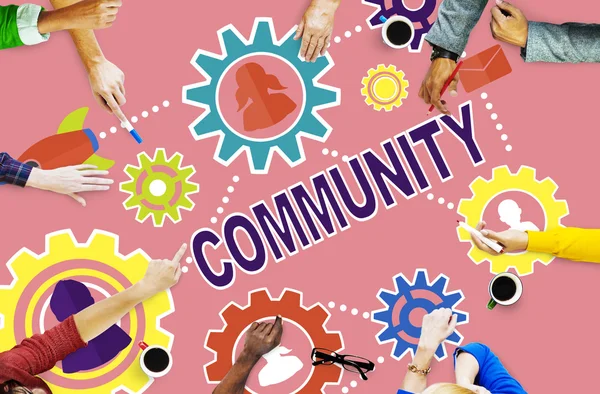 Community Social Media Concept — Stock Photo, Image