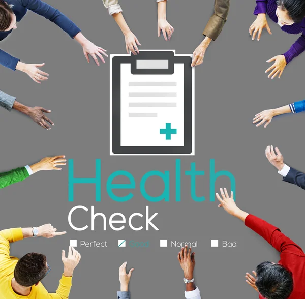Health Check diagnos analys koncept — Stockfoto