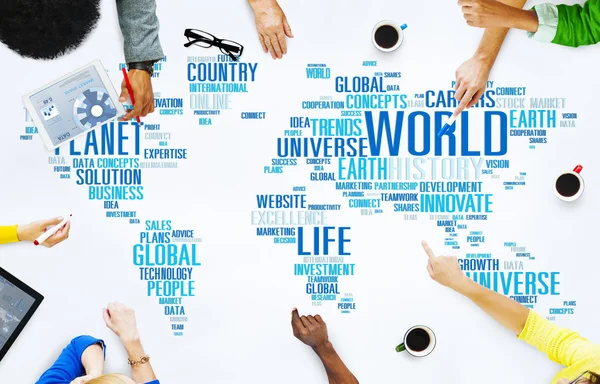 Världen globalisering liv Planet koncept — Stockfoto