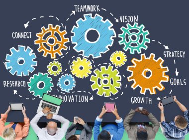 Takım işlevselliği sanayi ekip çalışması kavramı