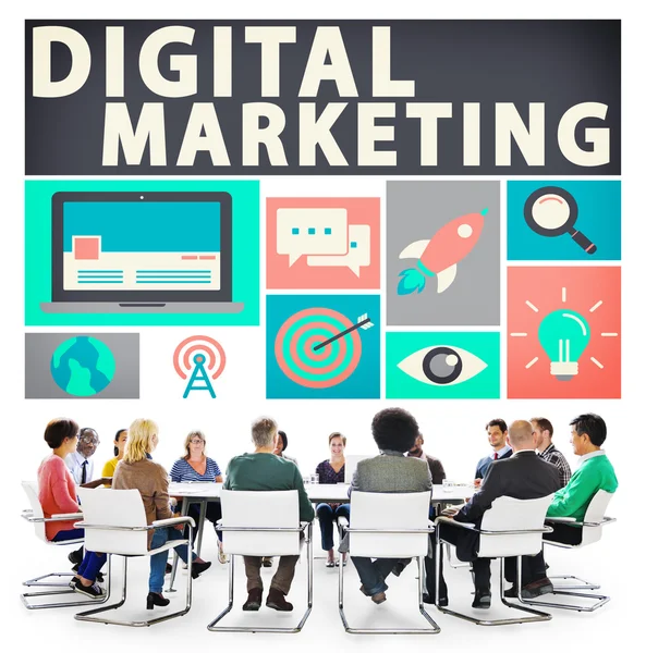 Konzept für digitales Marketing — Stockfoto