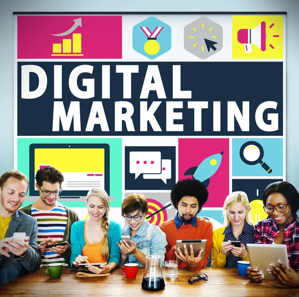 Concetto di Digital Marketing Commerce — Foto Stock