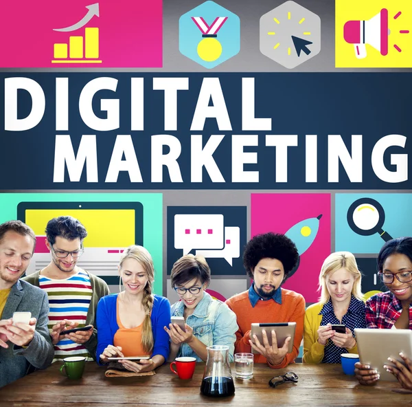 デジタル マーケティング商業コンセプト — ストック写真