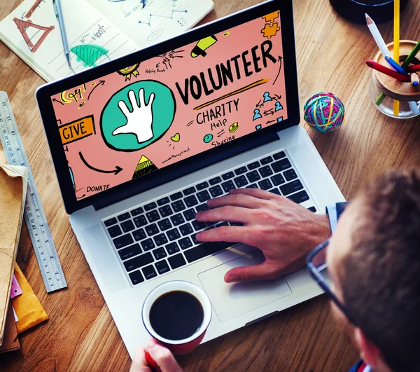 Volunteer Charity Help Assisting Concept — Stock Photo, Image