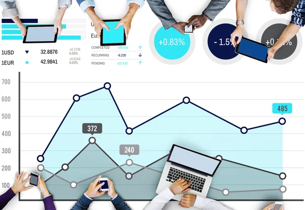 Finanční růst podnikání Marketing koncept — Stock fotografie