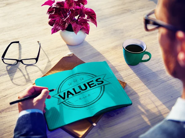 Värdena godhet värt Promotion koncept — Stockfoto