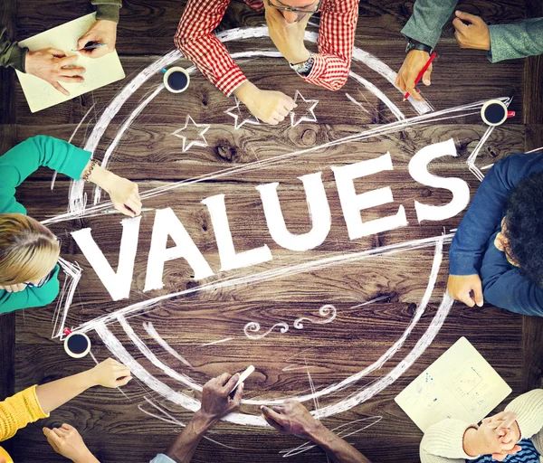 Values Goodness Worth Promotion Concept — Stock Photo, Image