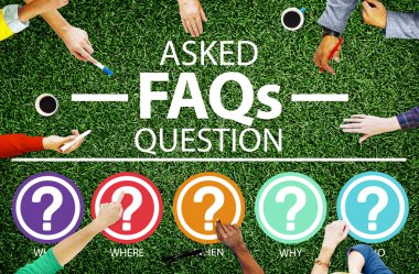 FAQ Problems Concept clipart