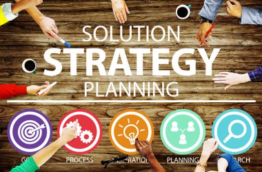 Strateji iş hedefleri çözüm başarı kavramı