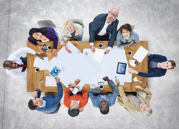 Diversidade Pessoas Brainstorming Meeting Concept — Fotografia de Stock