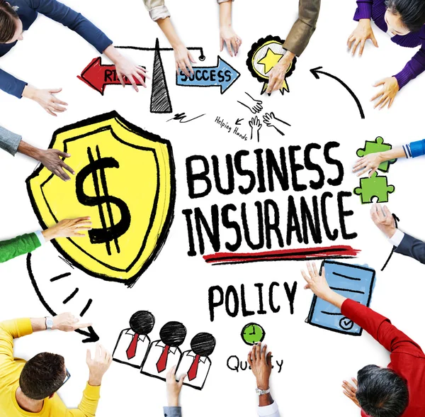 Persone che si incontrano Sicurezza Business Insurance Conce — Foto Stock