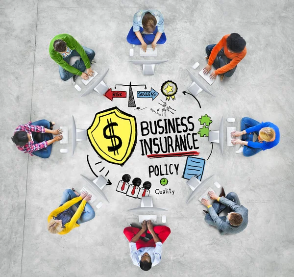Equipo Togetherness Business Insurance Concept — Foto de Stock