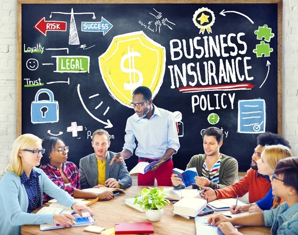 Persone che si incontrano Sicurezza Business Insurance Conce — Foto Stock