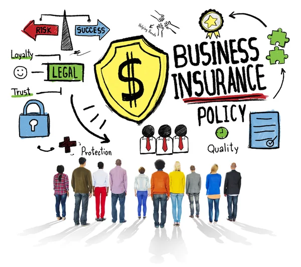 Team Insieme Business Insurance Concept — Foto Stock