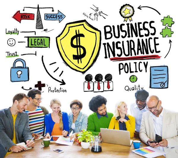 People Meeting Safety Business Insurance Conce — Stock Photo, Image