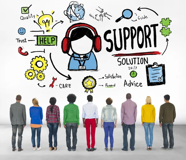 Support Solution Satisfaction Quality Concept — Stock Photo, Image