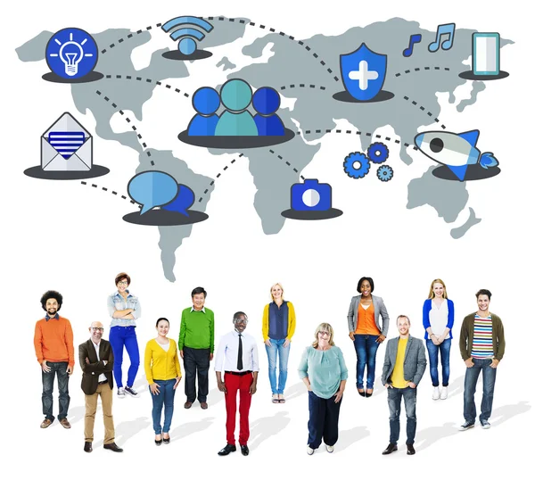 Global Communications Connection Concept — Stock Photo, Image