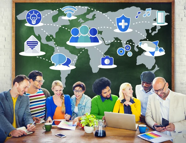 Global Communications Connection Concept — Stock Photo, Image