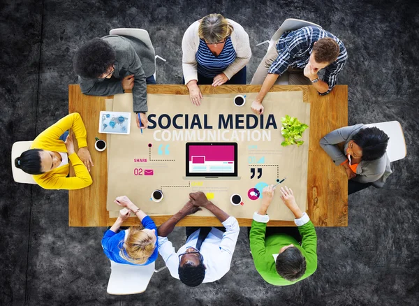 Concepto de medios sociales — Foto de Stock