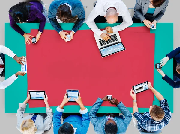 Diversity Business Team Strategiekonzept — Stockfoto