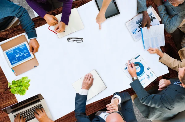 Discusión empresarial Concepto de cooperación — Foto de Stock