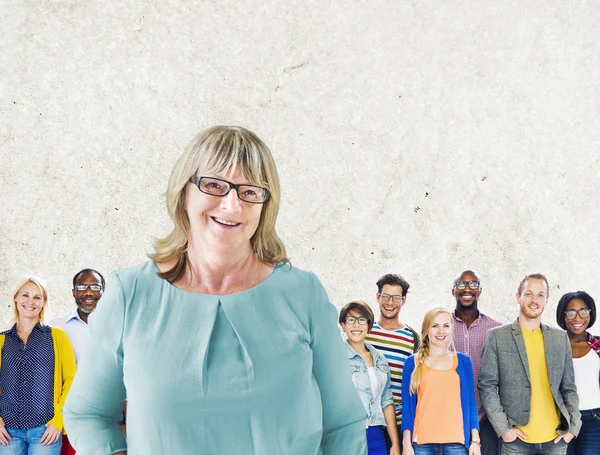 Leadership Diversity Team Trainer Concept — Stock Photo, Image