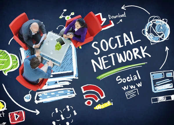 Concepto de red social — Foto de Stock