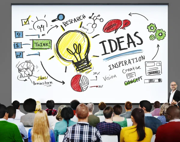 Ideas Creatividad Conocimiento Inspiración Concepto — Foto de Stock