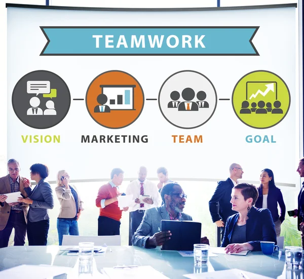 Teamwork Team Kollaborationskonzept — Stockfoto