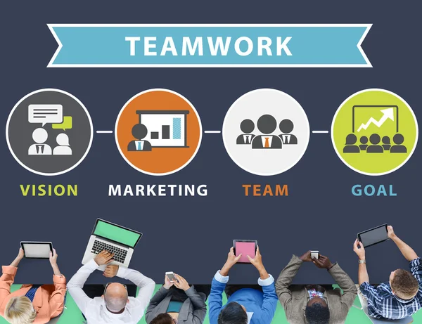 Teamwork Team Collaboration Concep — Stock Photo, Image