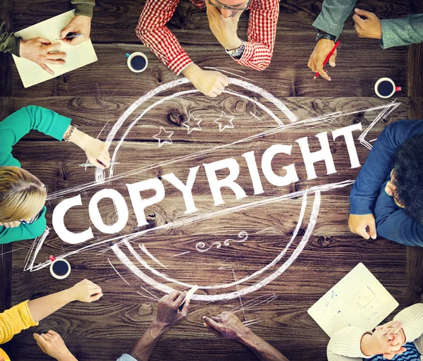 Urheberrechtlich geschütztes Markenkonzept — Stockfoto