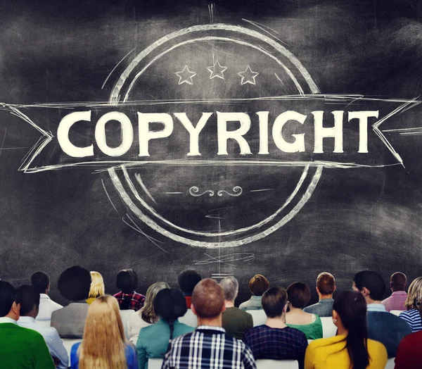 Concetto di marchio di copyright — Foto Stock