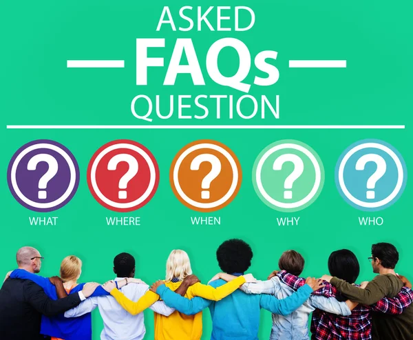 FAQ problemen Concept — Stockfoto