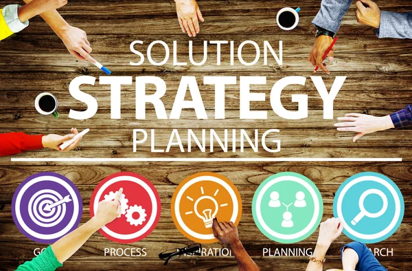 Strategy Business Goals Solution Success Concept — Stock Photo, Image