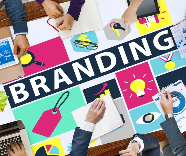 Brand Branding εμπορική ονομασία έννοια — Φωτογραφία Αρχείου