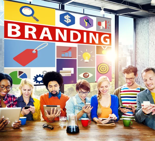 Brand Branding Nome commerciale Concetto — Foto Stock