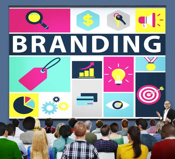 Brand Branding εμπορική ονομασία έννοια — Φωτογραφία Αρχείου