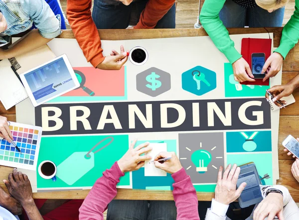 Brand Branding εμπορική ονομασία έννοια — Φωτογραφία Αρχείου