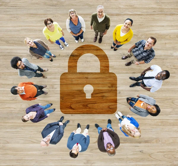 Wachtwoord beveiliging Privacy Protection Concept — Stockfoto