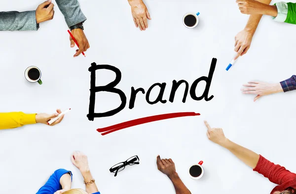 Persone e Brand Concept — Foto Stock