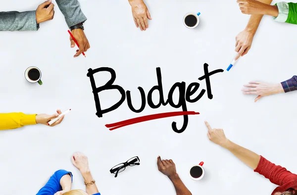 Concept des personnes et du budget — Photo