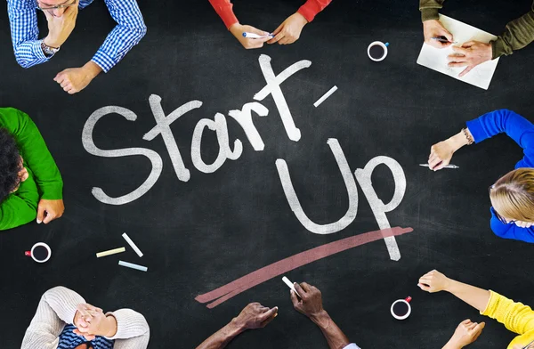 People Brainstorming About "Start up" — Stock Photo, Image