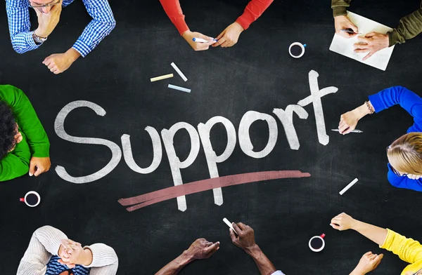 Persone che discutono di supporto — Foto Stock