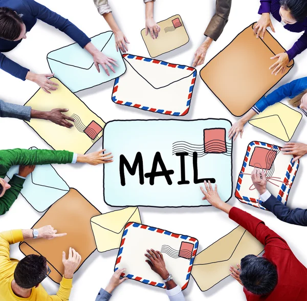 Persone e E-Mail Concetto — Foto Stock