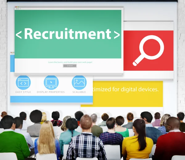 Recruitment Hiring Jobs Concept — Stock Photo, Image