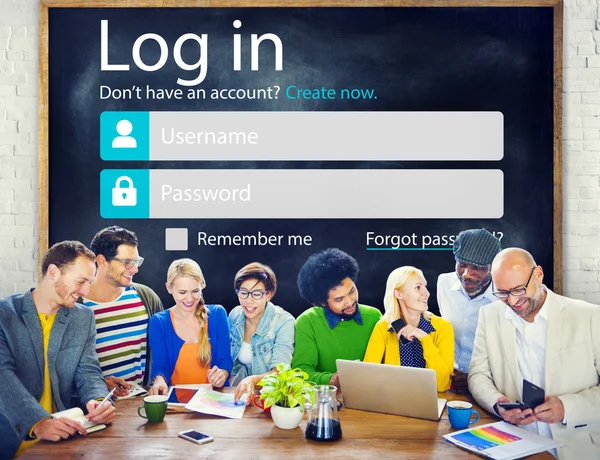 Account LogIn Security Protection Concept — Stock Photo, Image