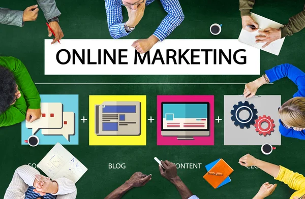 Online Marketing biznes koncepcja treści — Zdjęcie stockowe