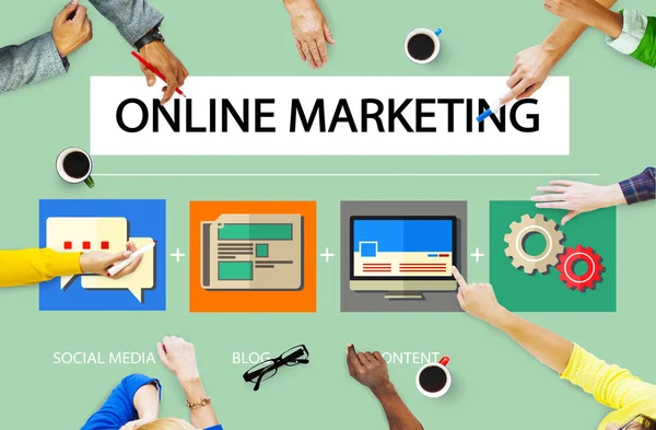 Concepto de Marketing Online — Foto de Stock